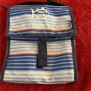 Southern Tide Blue Striped PACKIT cooler lunch bag.